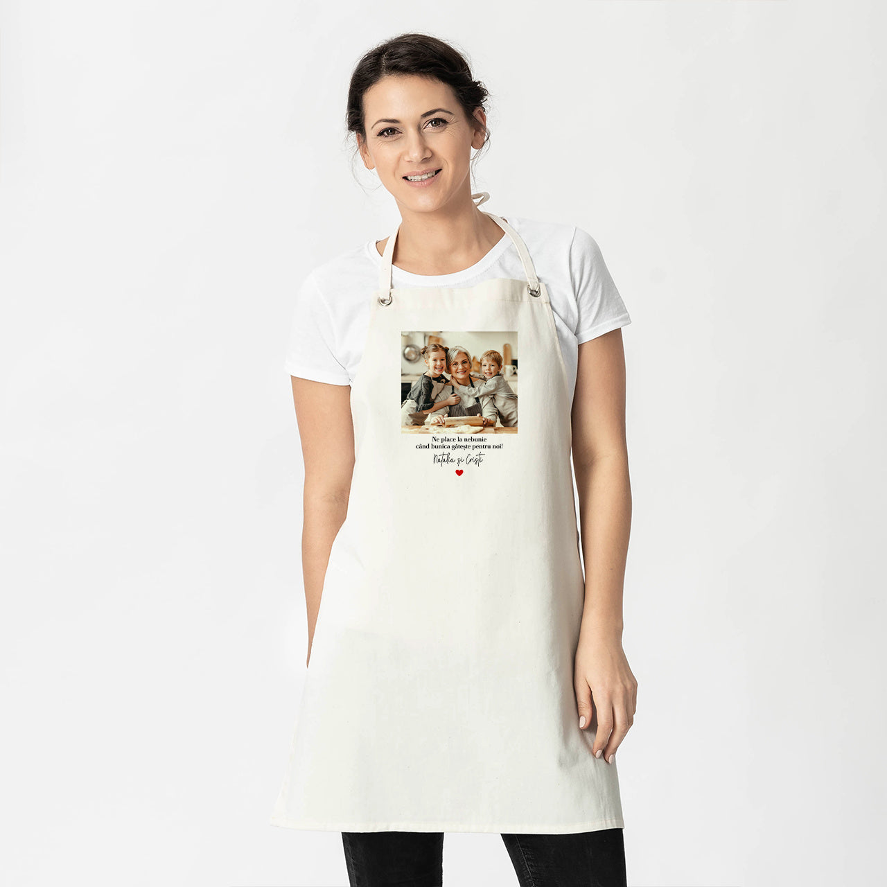 Fartuch personalizowany dla babci - ze zdjęciem fartuszek dla babci prezent dla babci prezent na Dzień Babci