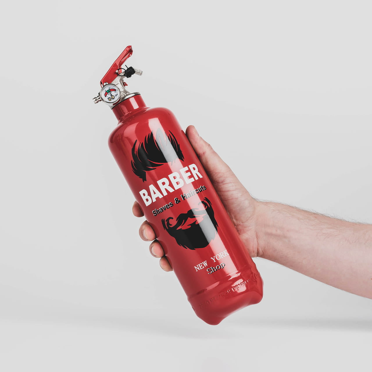 Stałe urządzenie gaśnicze Barber prezent dla barbera prezent dla fryzjera gaśnica prezent
