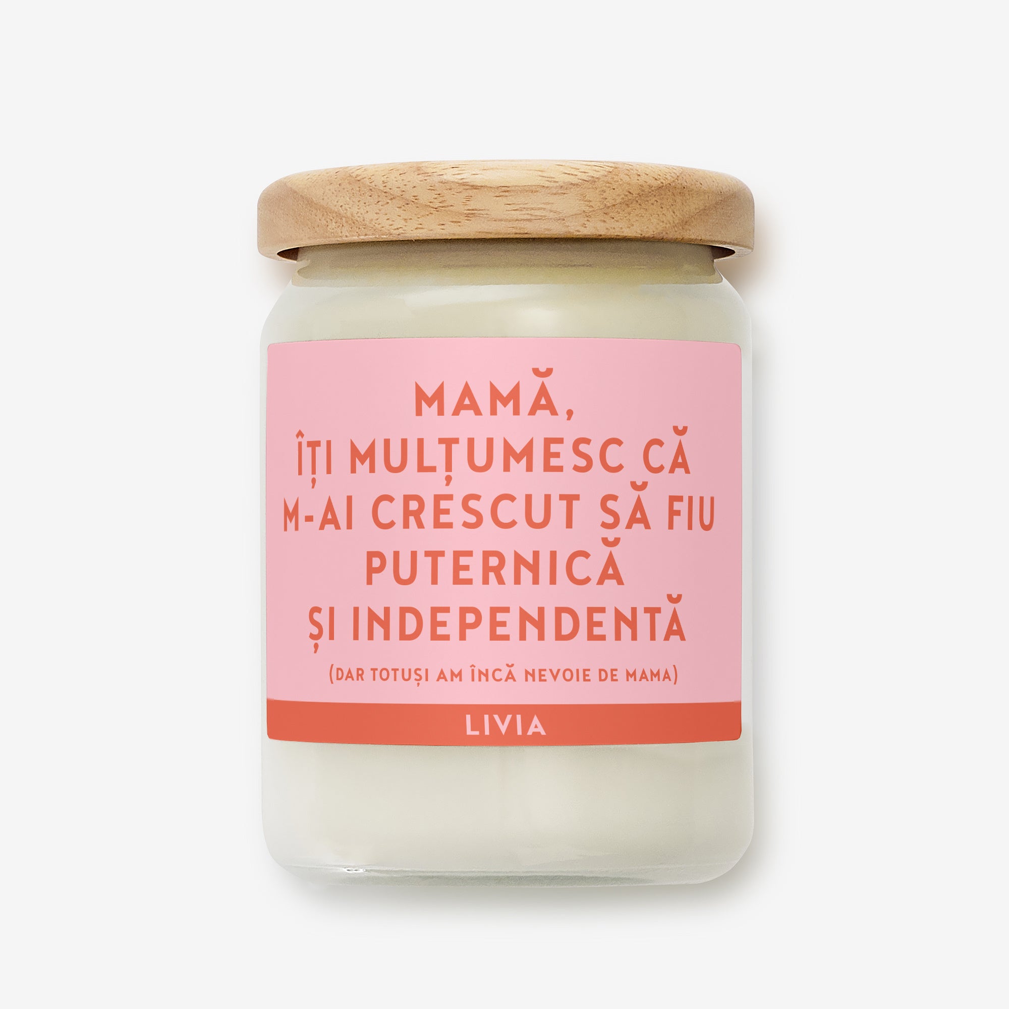 Świeczka z personalizacją dla mamy – dziękuję świeczka zapachowa na prezent dla mamy