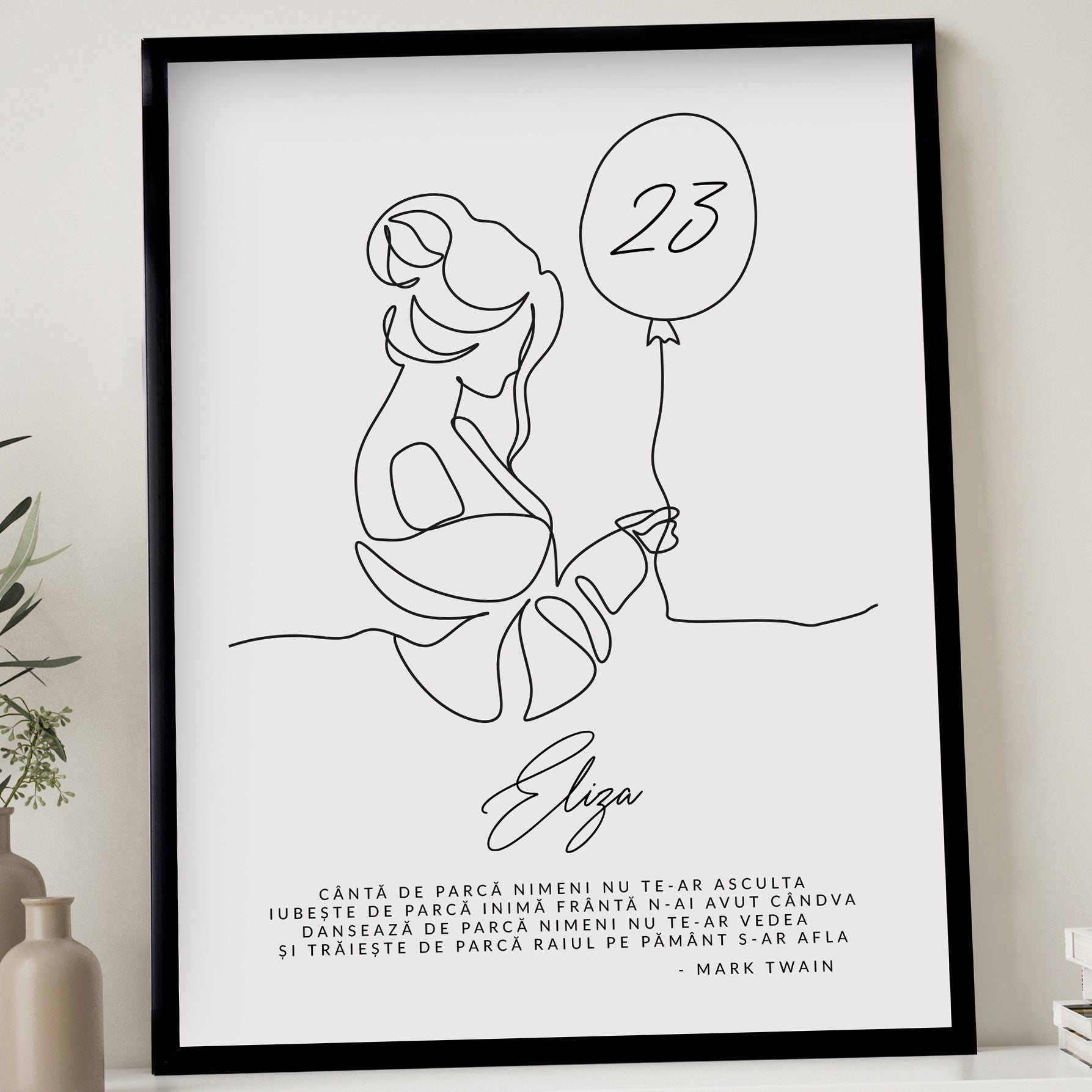 Poster pentru ziua ei de naștere