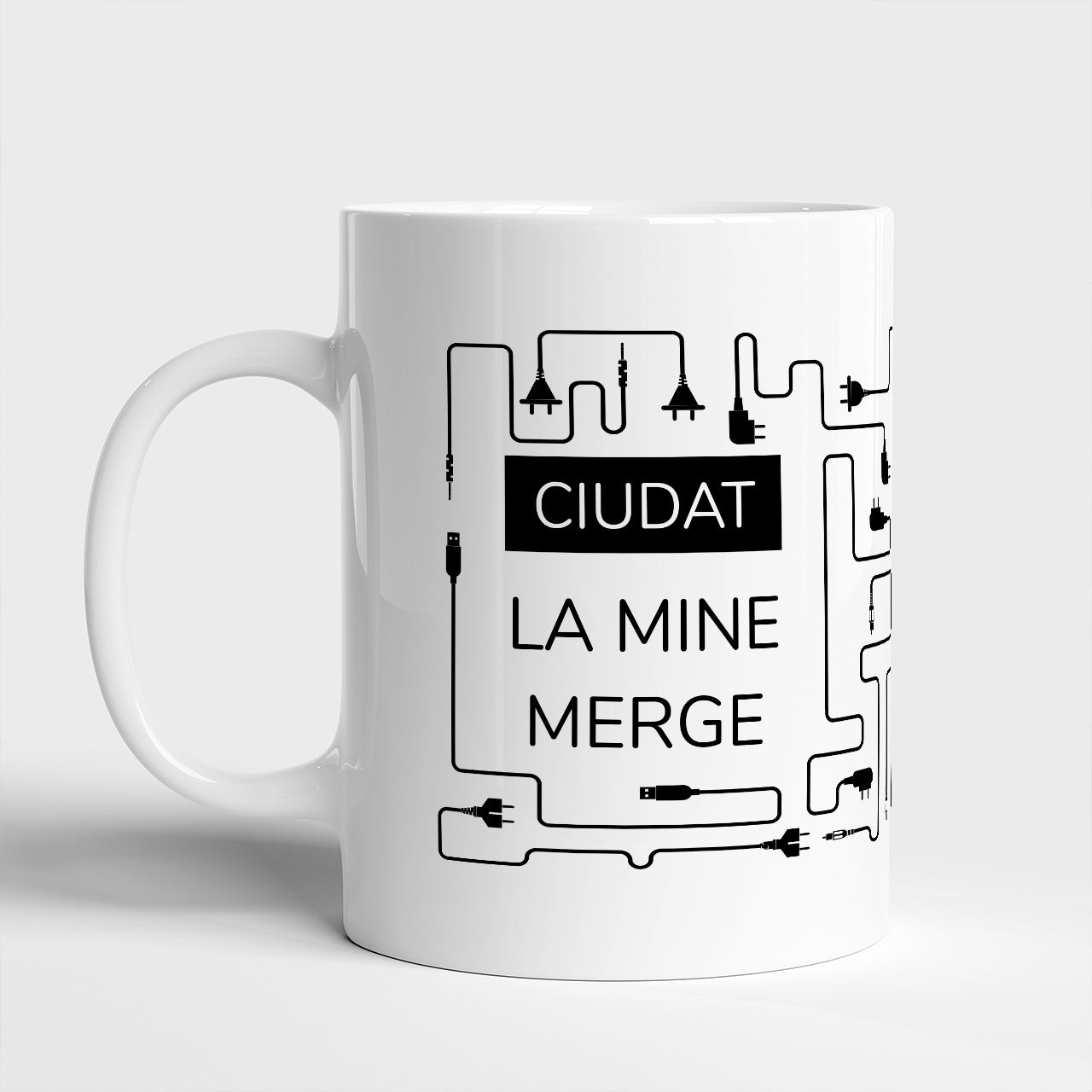 Kubek dla informatyka - U Mnie Działa prezent dla informatyka kubek z nadrukiem personalizowany kubek