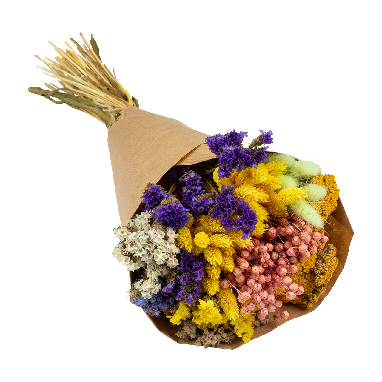 Buchet de flori uscate de primăvară