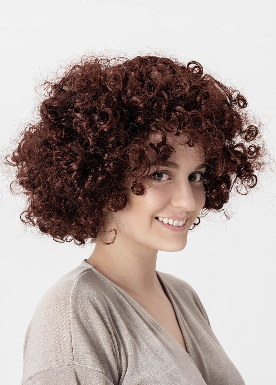 Perucă pentru petrecere afro loki scurte