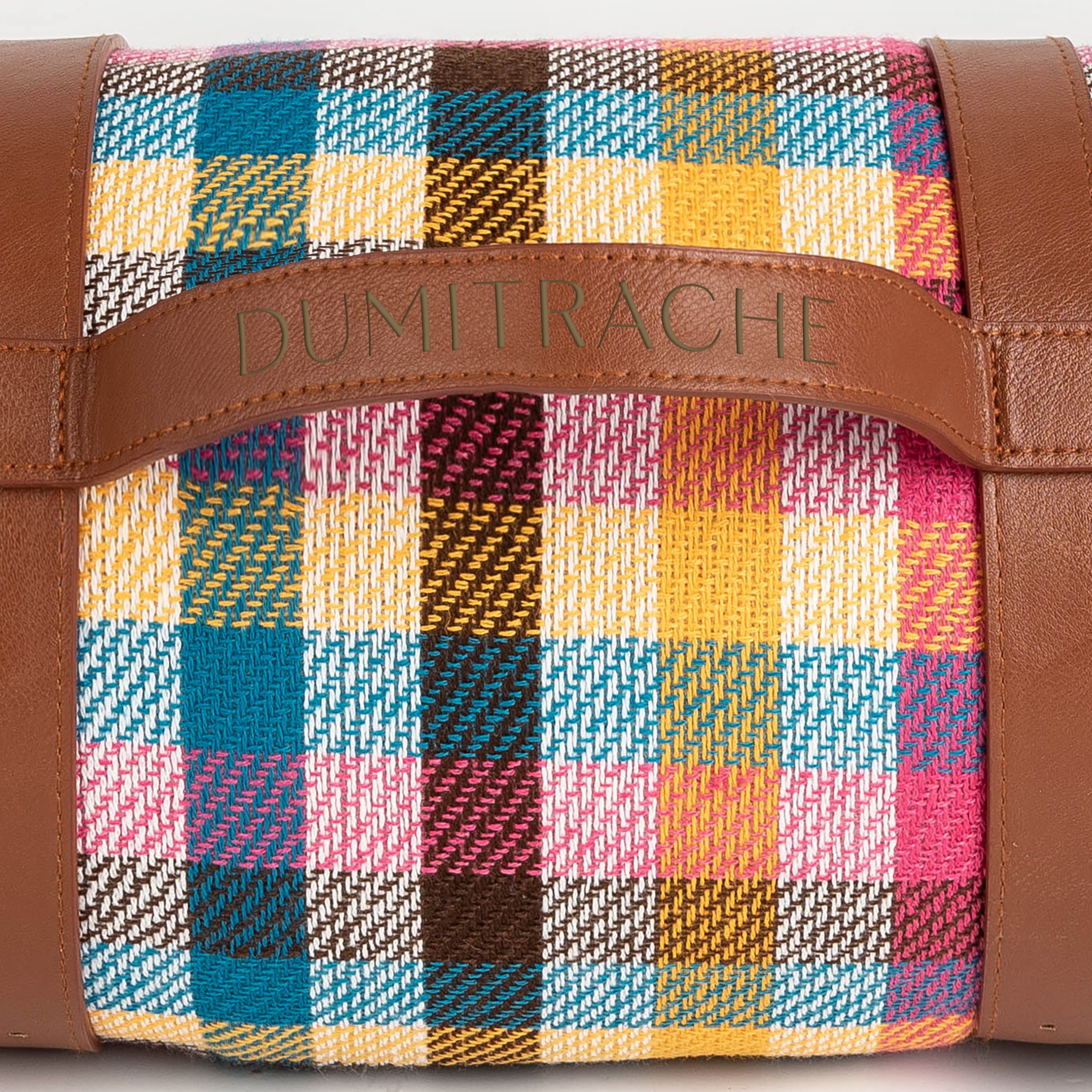 Pătură de picnic personalizată cu mesaj pentru familie