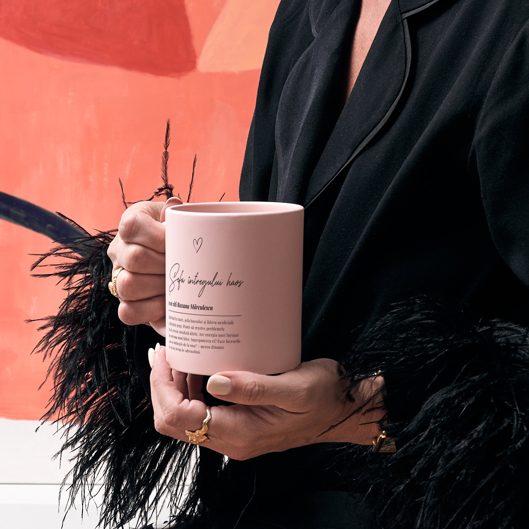 Cană roz pentru ea - Sefa Haosului