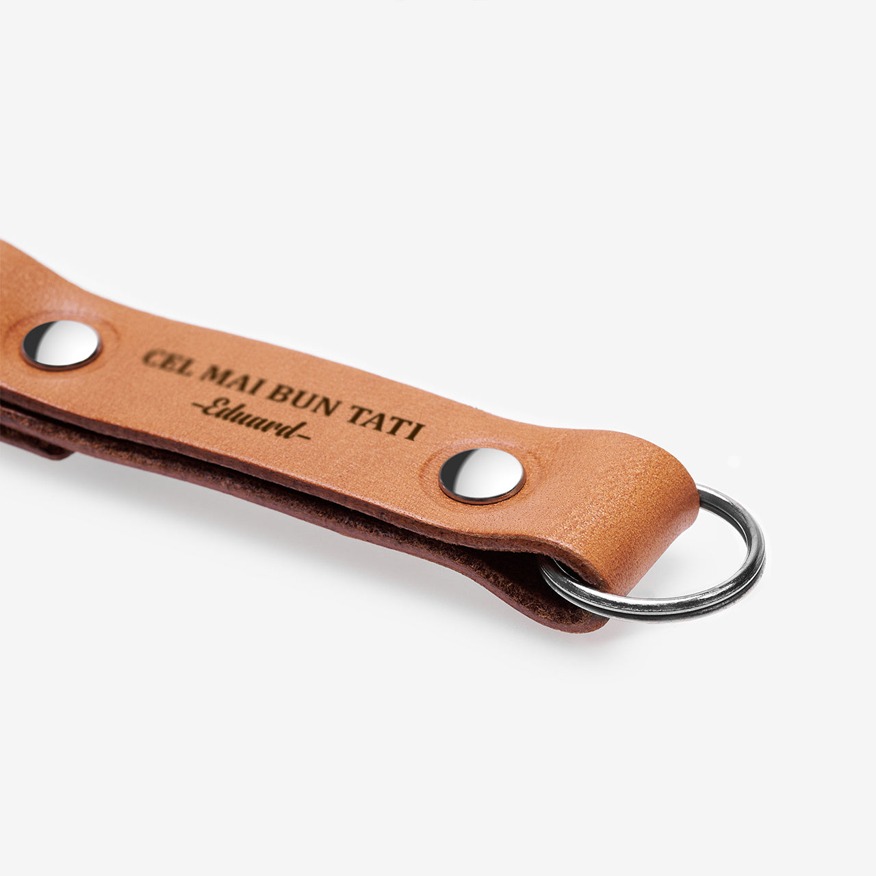 Skórzany brelok na Dzień Taty - upominek dla ojca brelok dla taty prezent na dzień taty prezent dla taty