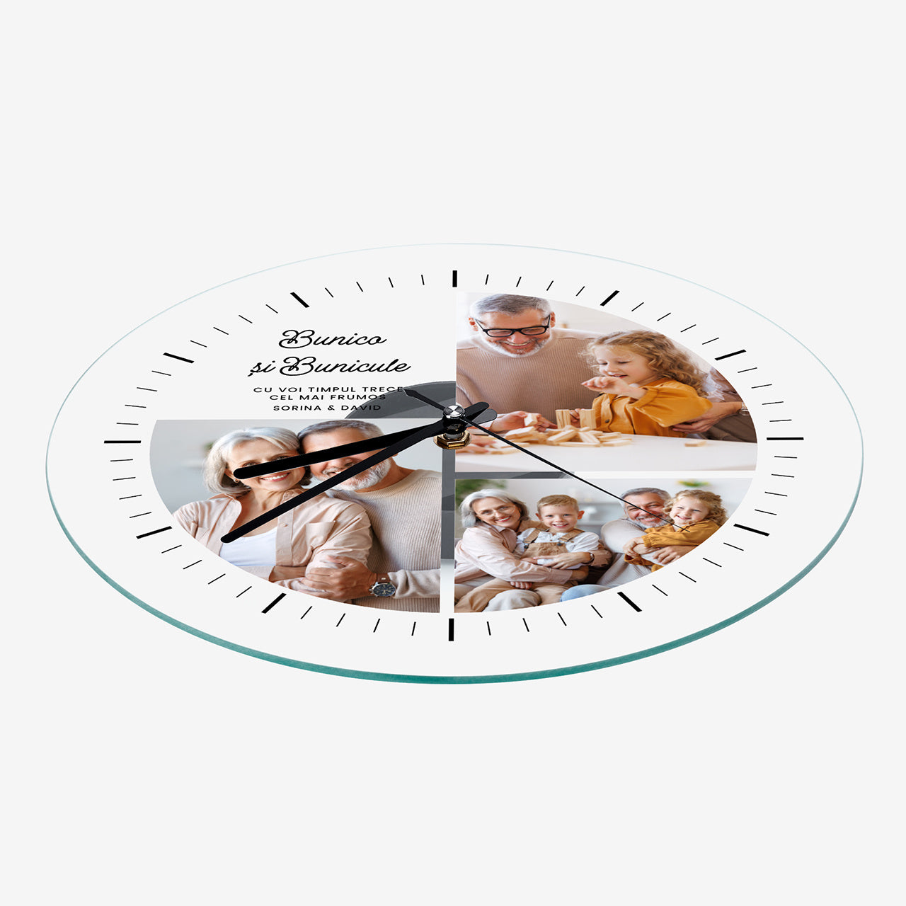 Personalizowany zegar - PREZENT DLA BABCI I DZIADKA zegar na Dzień Babci i Dziadka 