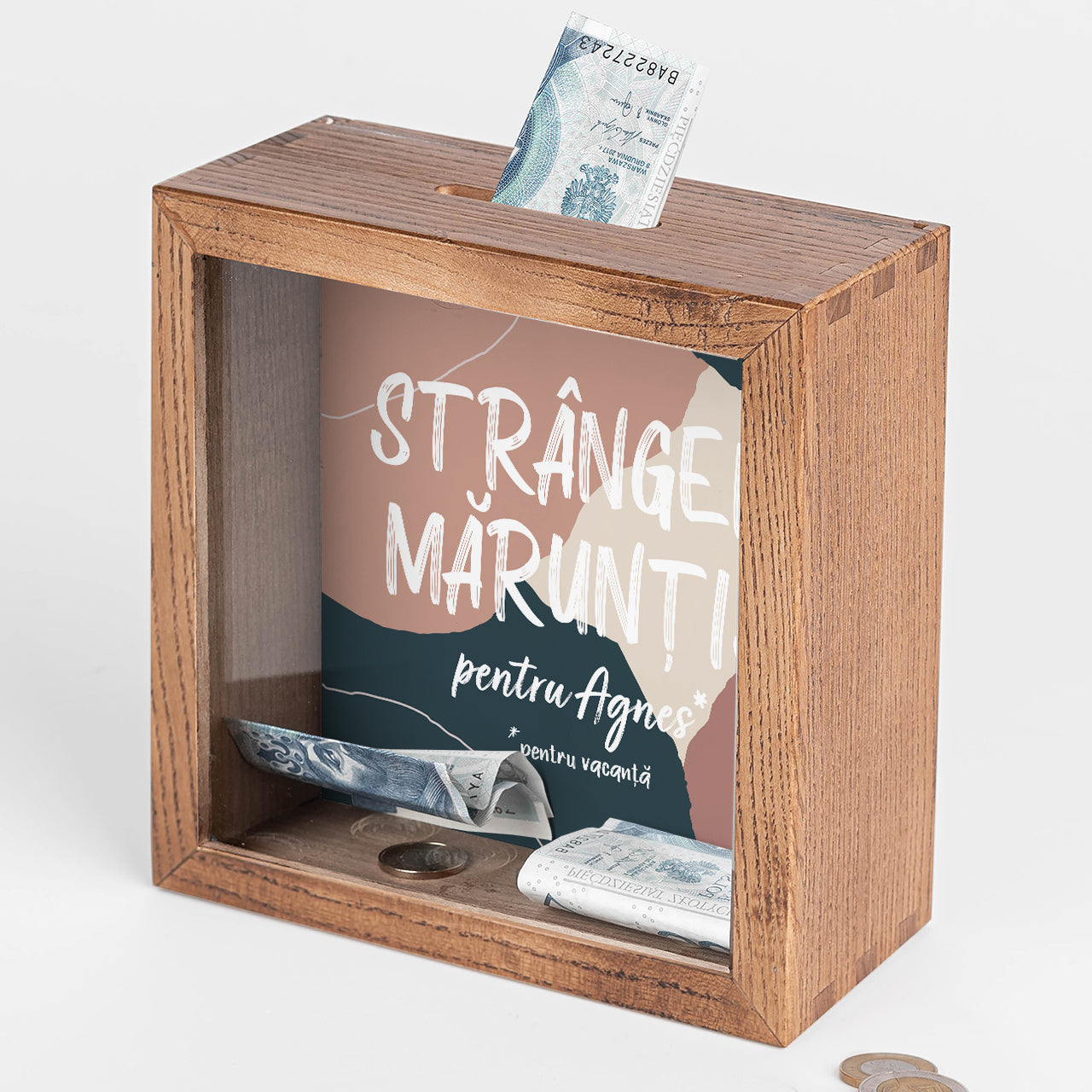 Personalizowana skarbonka dla mamy - Na Drobne prezent dla mamy skarbonka personalizowana