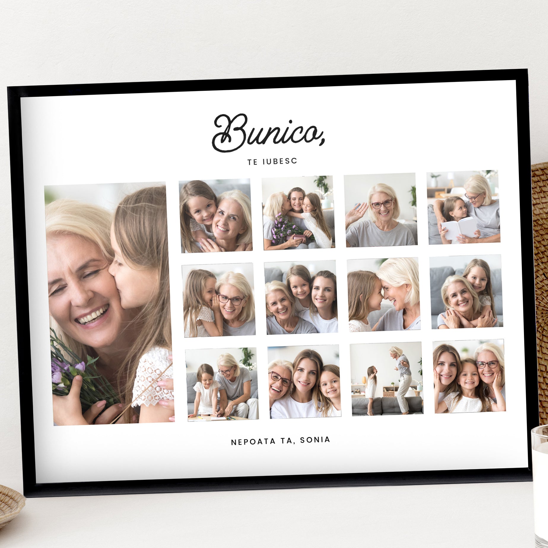 Plakat ze zdjęciami dla Babci plakat na Dzień Babci prezent dla babci prezent na Dzień Babci