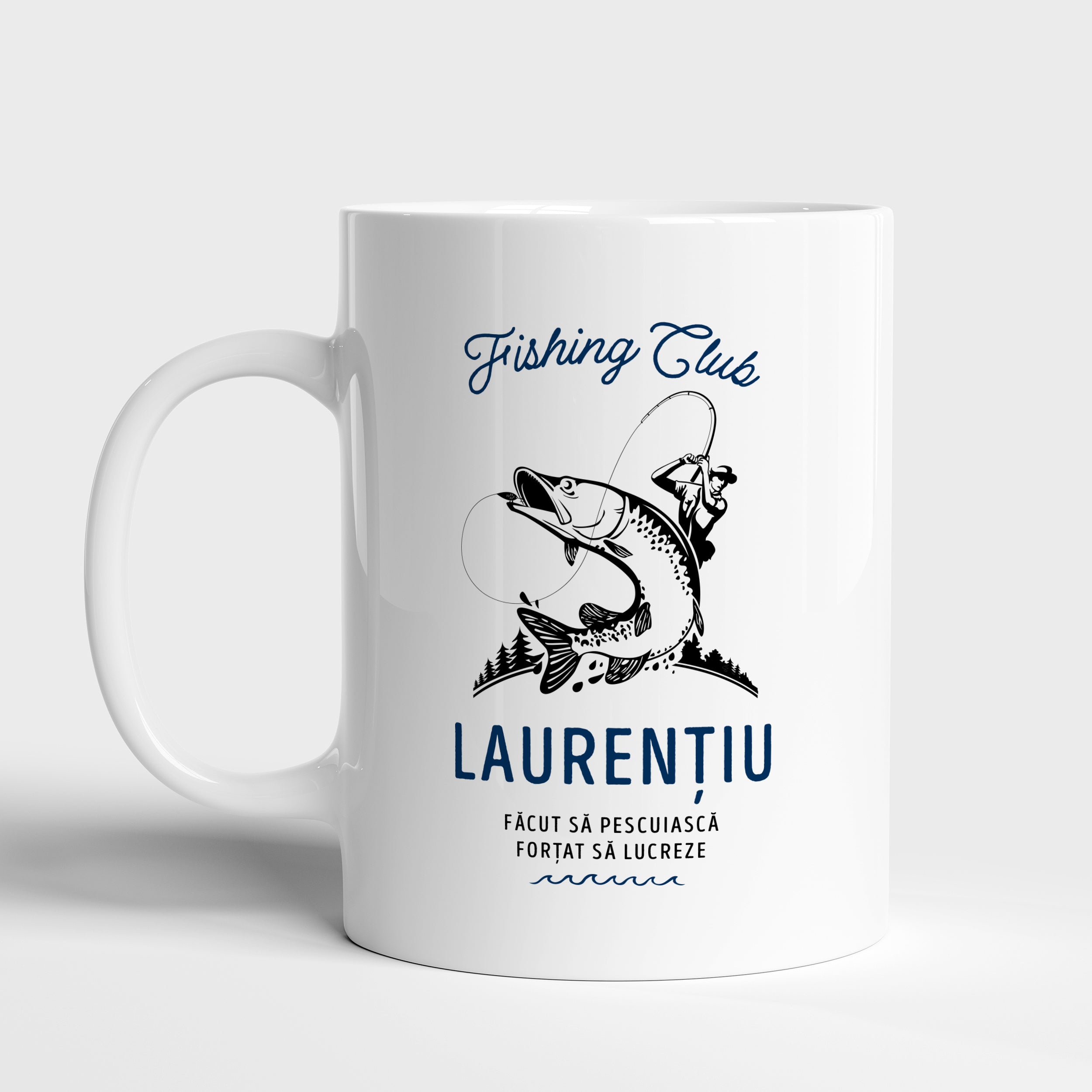 Personalizowany kubek wędkarza - fishing club kubek z nadrukiem prezent dla wędkarza kubek na prezent
