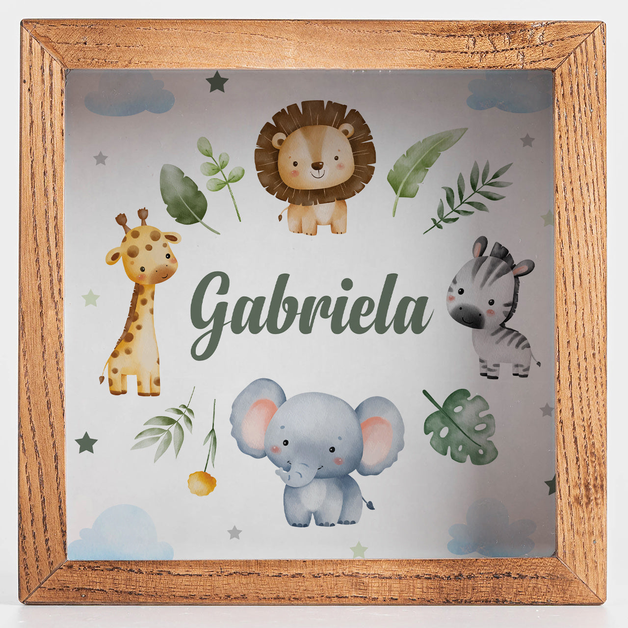 Skarbonka dziecięca – Safari skarbonka dla dziecka skarbonka personalizowana prezent dla dziecka