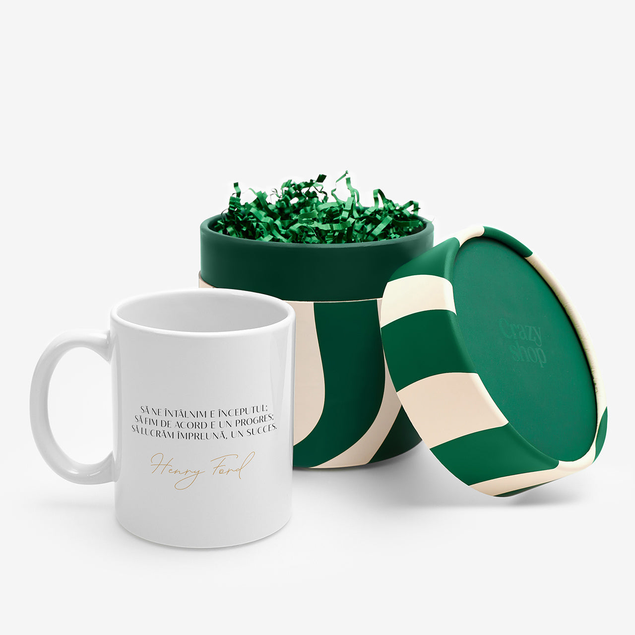 Kubek w ozdobnej tubie - Razem Odnosimy Sukces kubek dla niego prezent dla pracownika upominek na urodziny