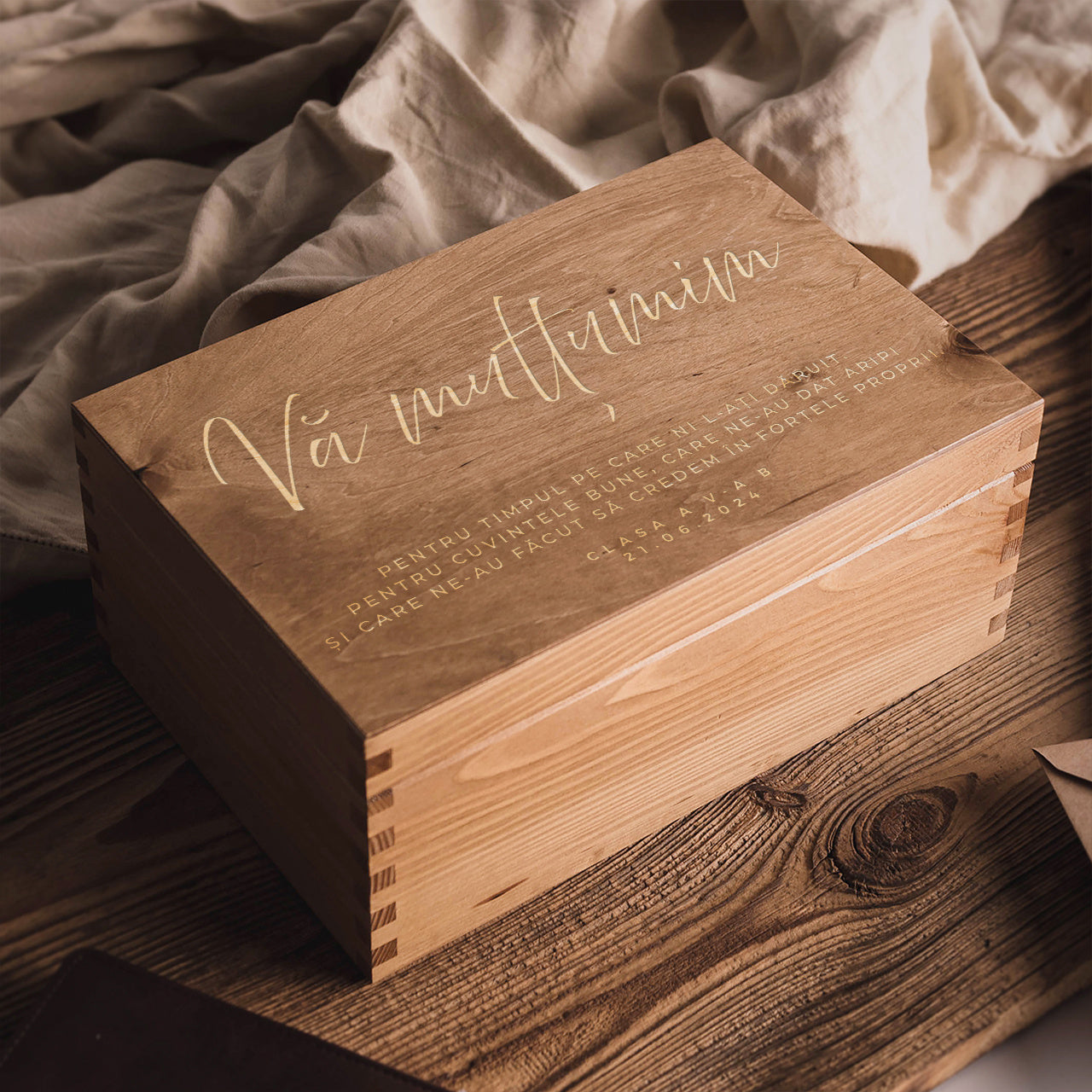 Cutia amintirilor - cutie cu amintiri pentru profesor