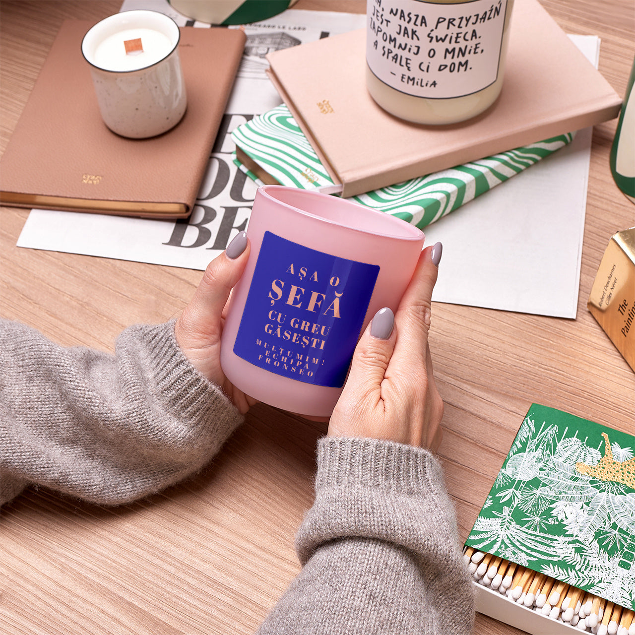 Lumânare parfumată pentru șefă