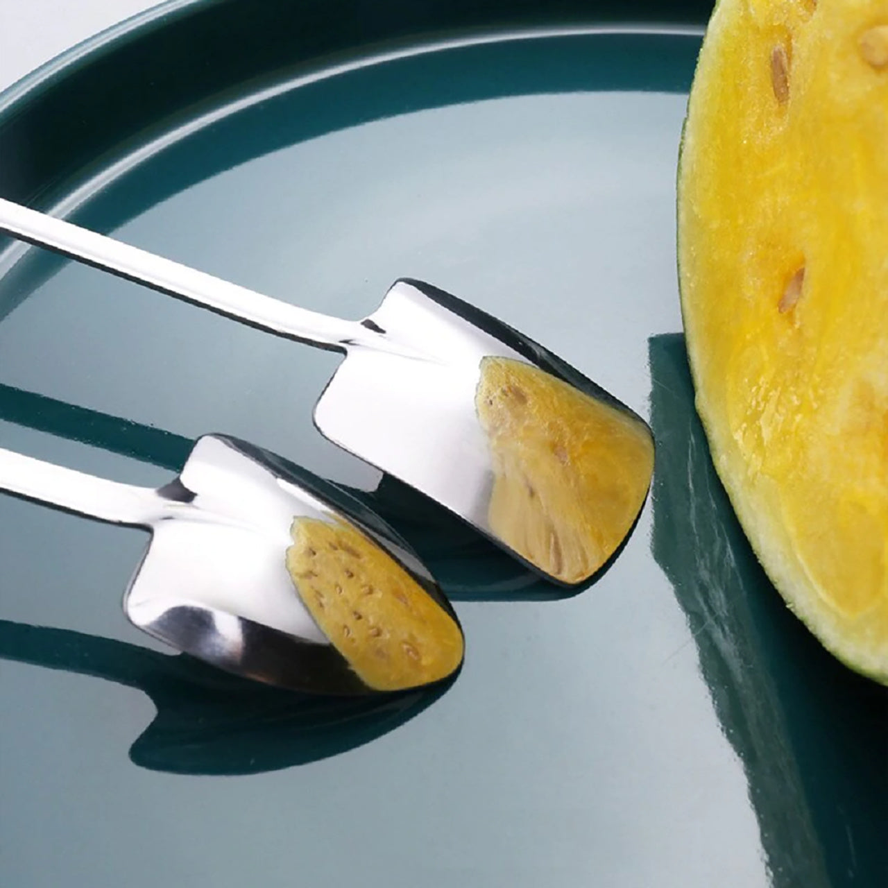 Set 2 lingurițe în formă de lopeți, pentru fermier