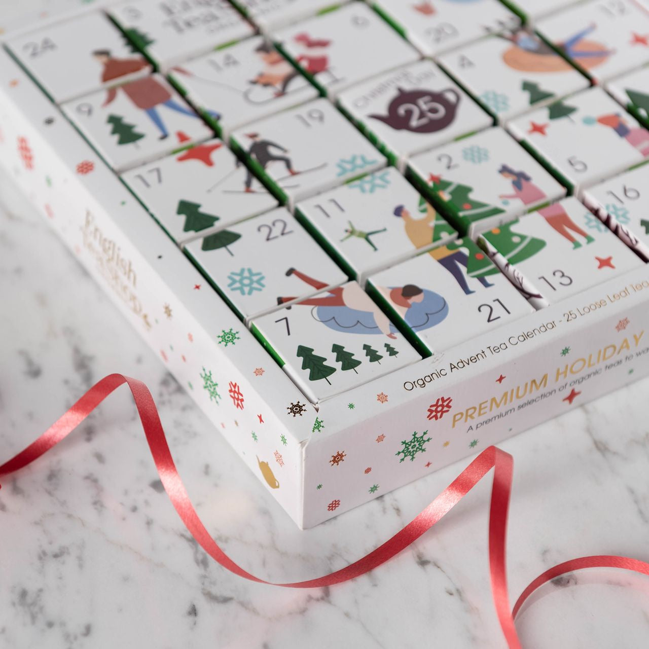 Kalendarz adwentowy herbaty English Tea Shop prezent na mikołajki kalendarz adwentowy z herbatami