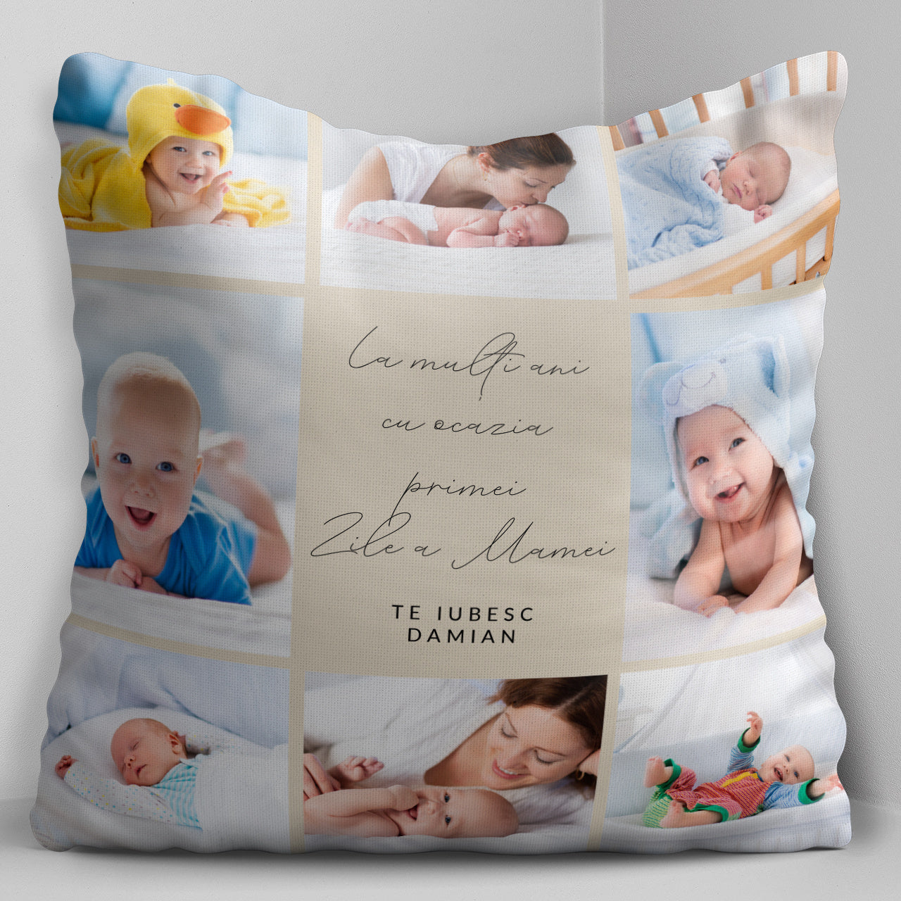 Personalizowana poduszka na pierwszy Dzień Mamy - ze zdjęciami poduszka na dzień mamy prezent na dzień mamy