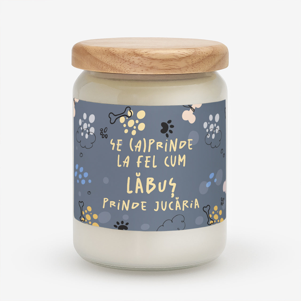 Lumânare personalizată - cadou pentru o iubitoare de câini