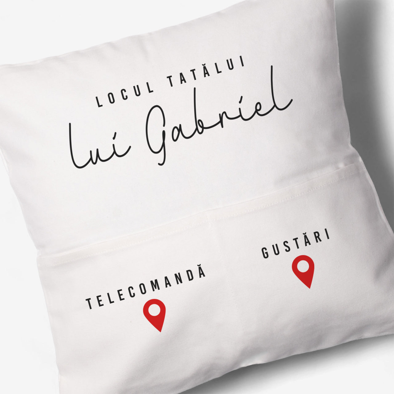 Pernă personalizată – cadou pentru tata