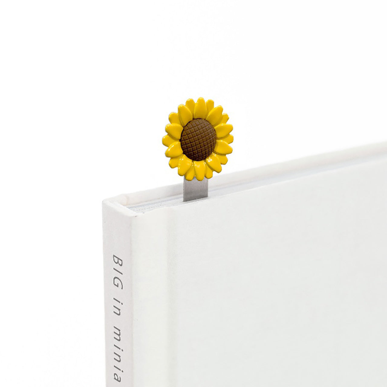 Semn de carte metalic în formă de floarea-soarelui