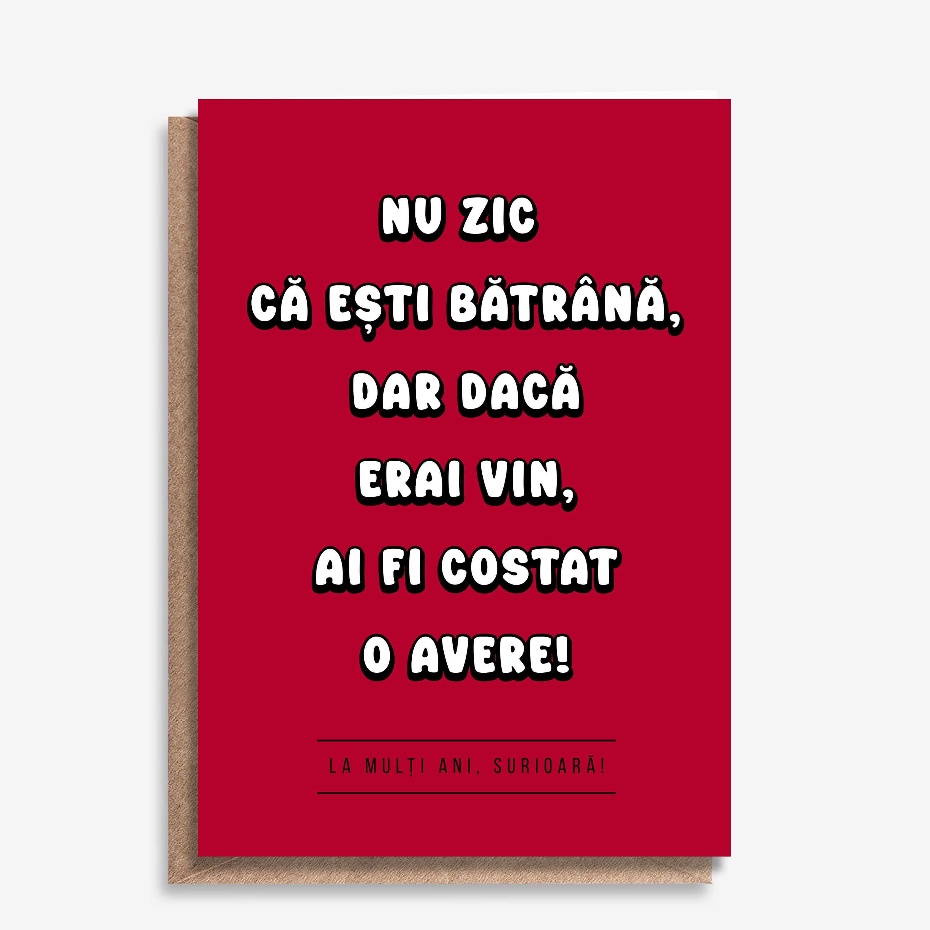 Śmieszna kartka na urodziny dla siostry - Gdybyś była winem kartka dla siostry prezent dla siostry 