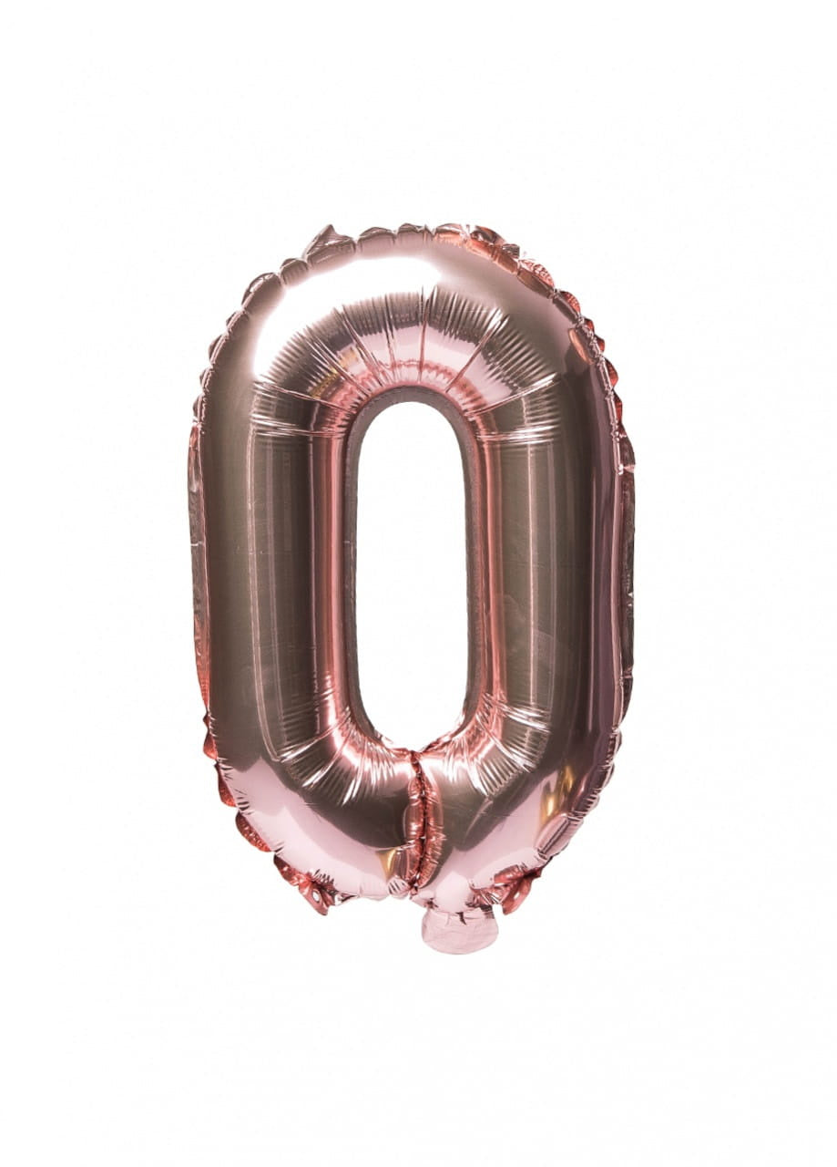 Balon din folie pentru aer LITERĂ CU rose gold