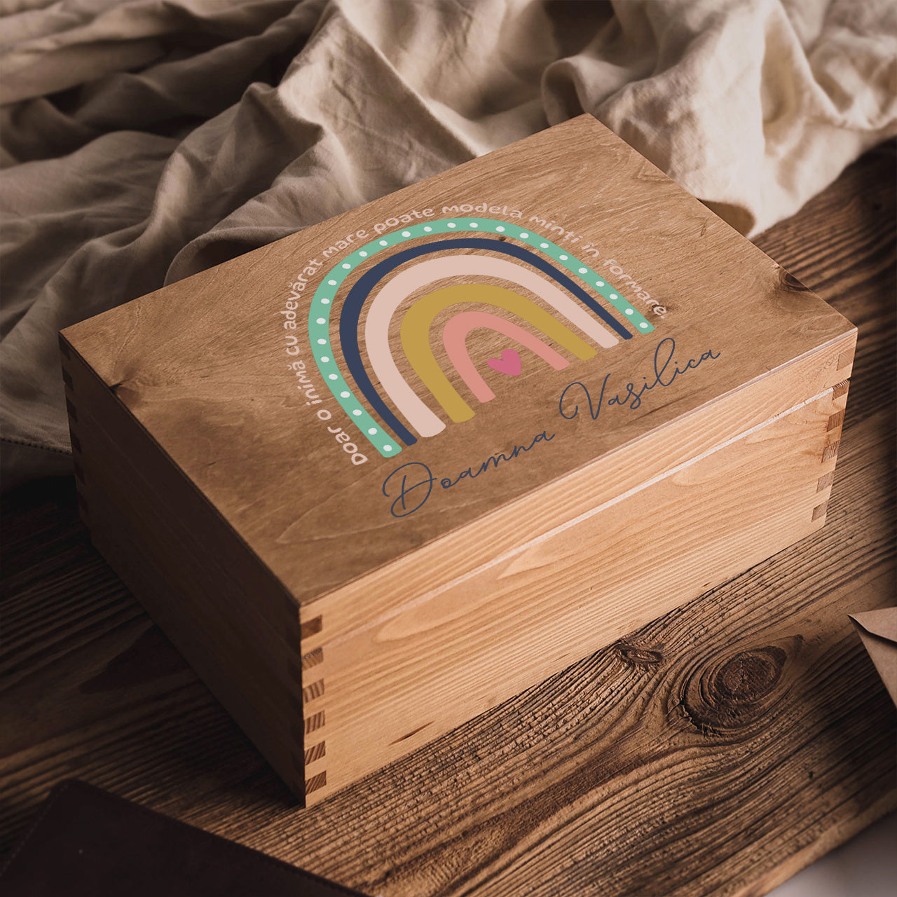 Cutie personalizată pentru amintiri – cadou pentru educatoare