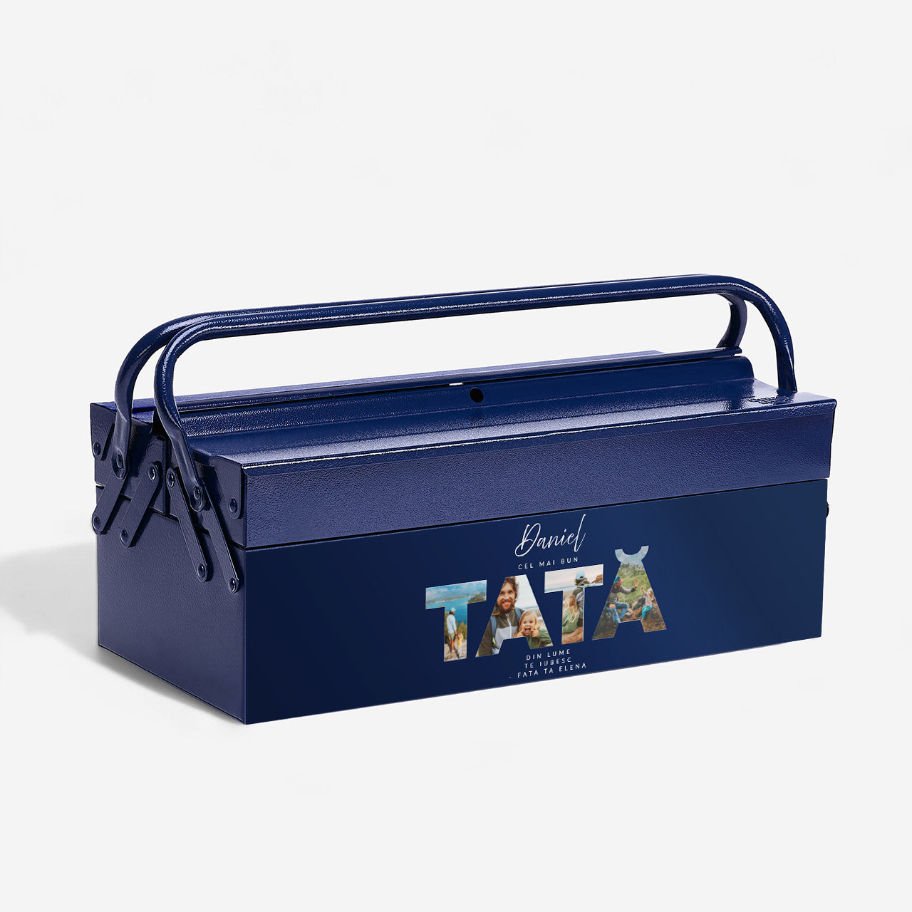 Cutie de scule metalică — cutie pentru tata