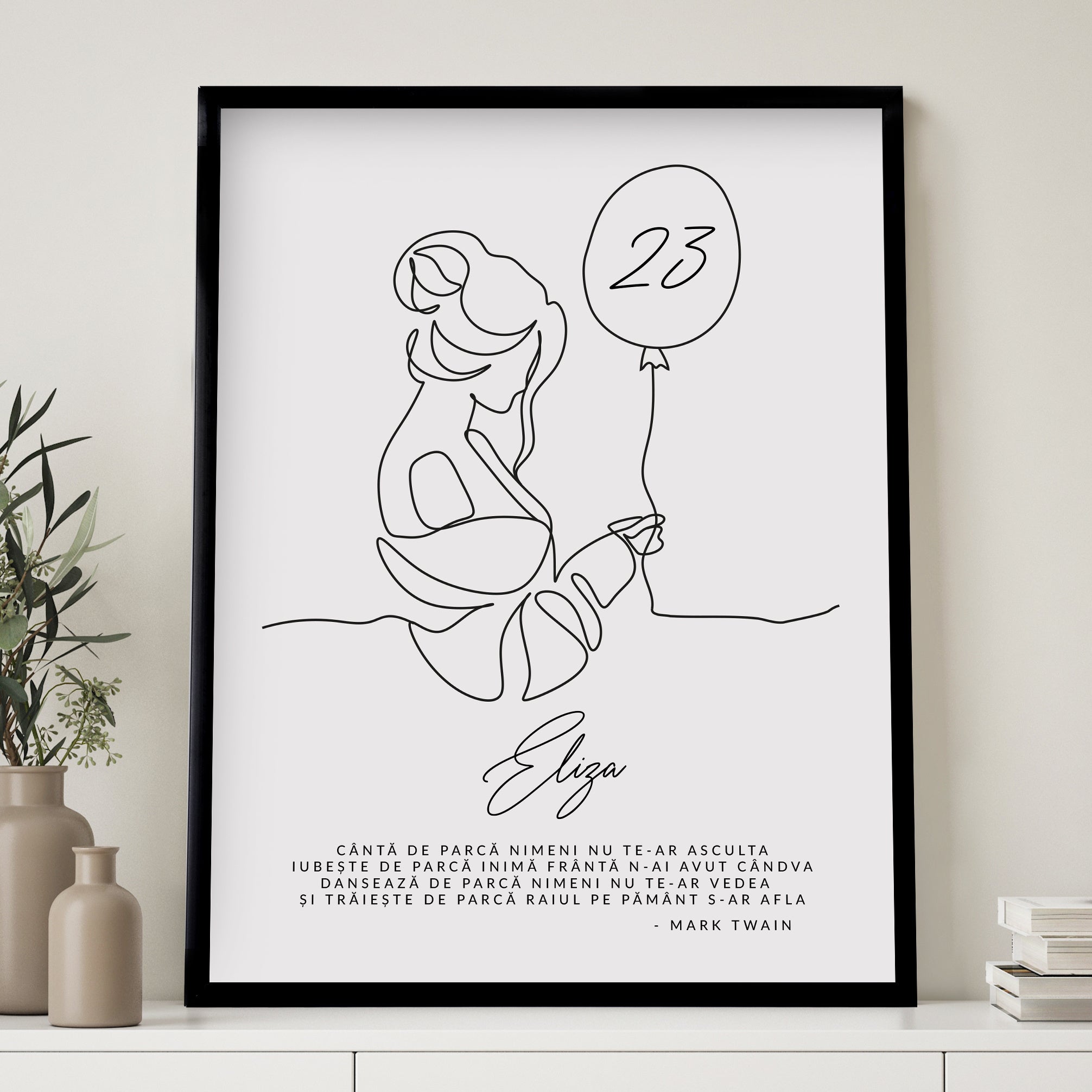 Poster pentru ziua ei de naștere