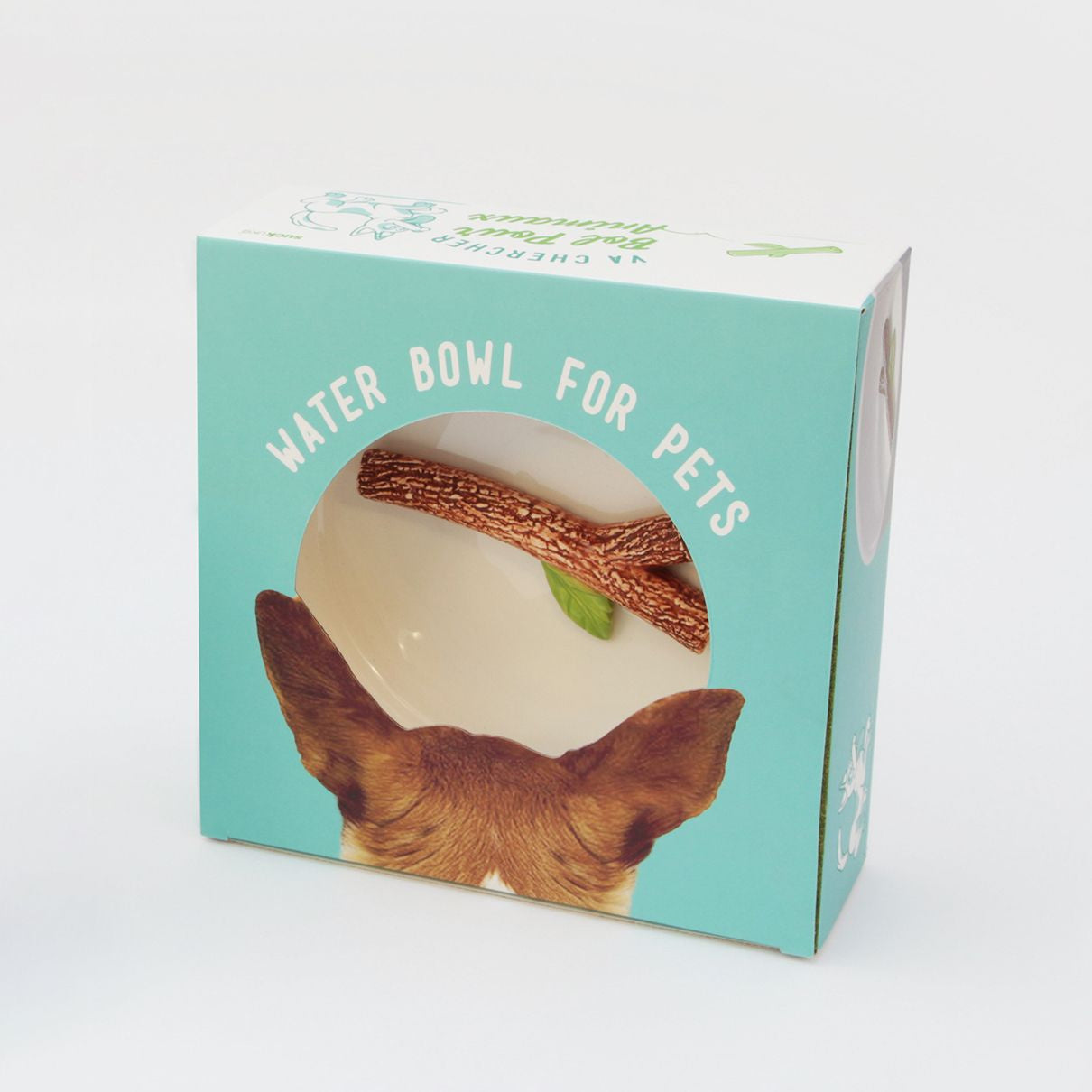 Bol ceramic pentru câine - cu băț