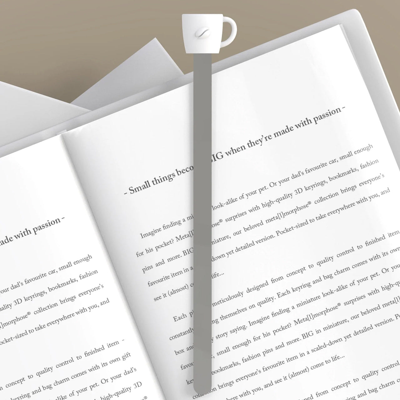 Semn de carte cu tematică de cafea – cadou original