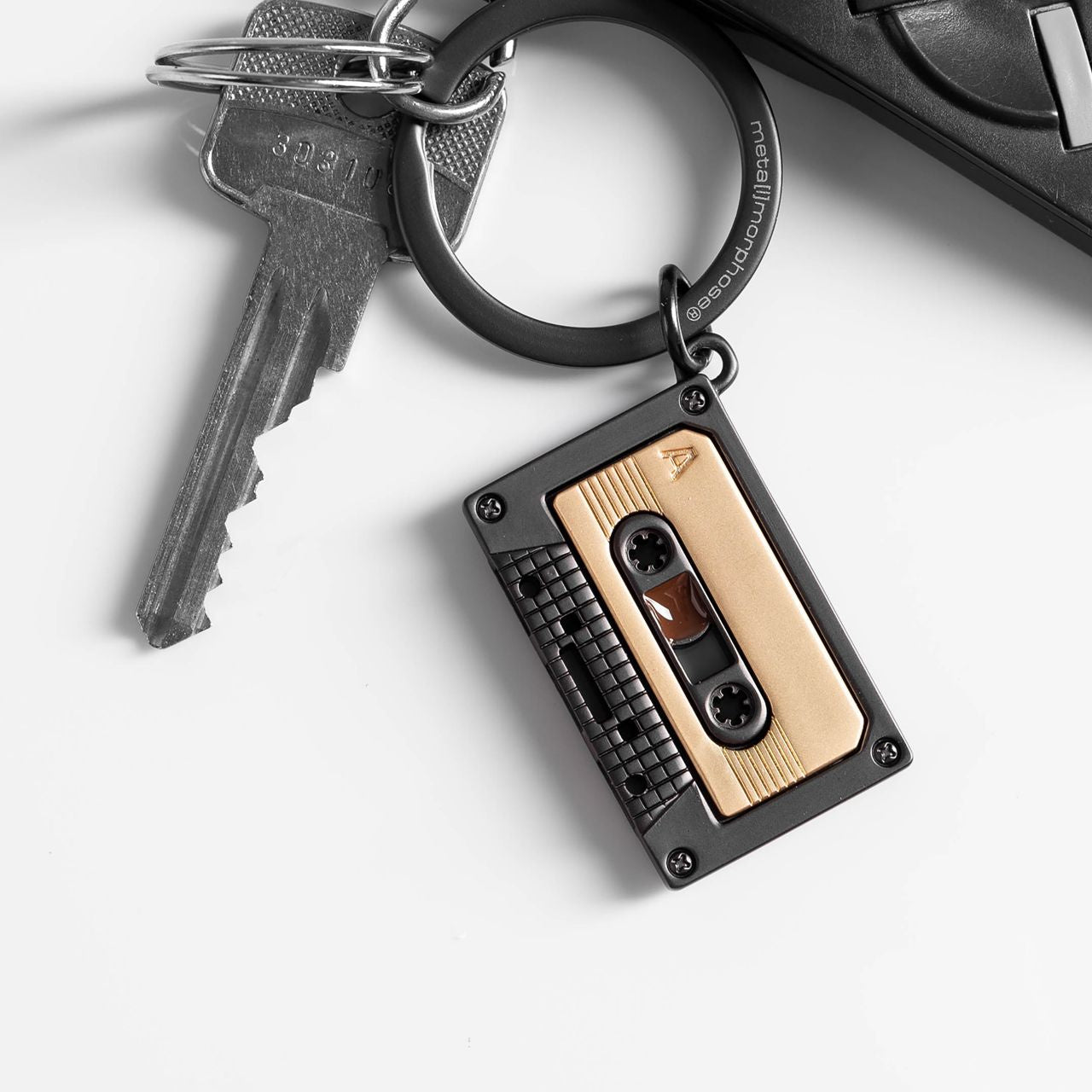 Breloczek muzyczny - kaseta magnetofonowa prezent dla muzyka muzyczny prezent dla mężczyzny prezent dla muzyków