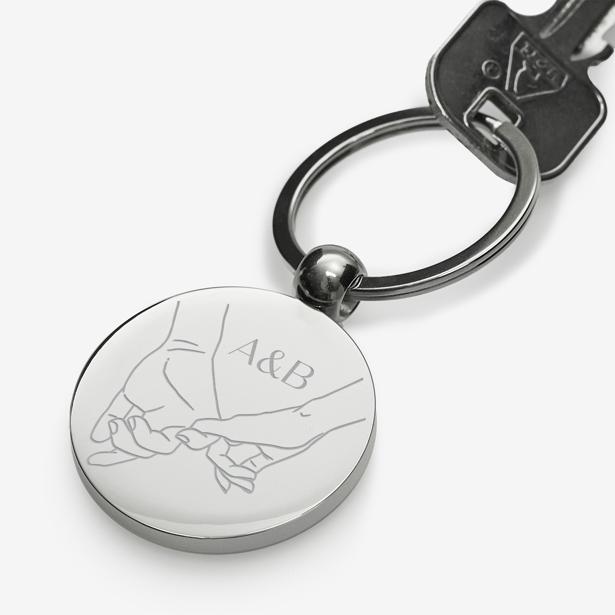 Drobny prezent na Walentynki - breloczek walentynkowy z grawerem brelok na walentynki prezent walentynkowy