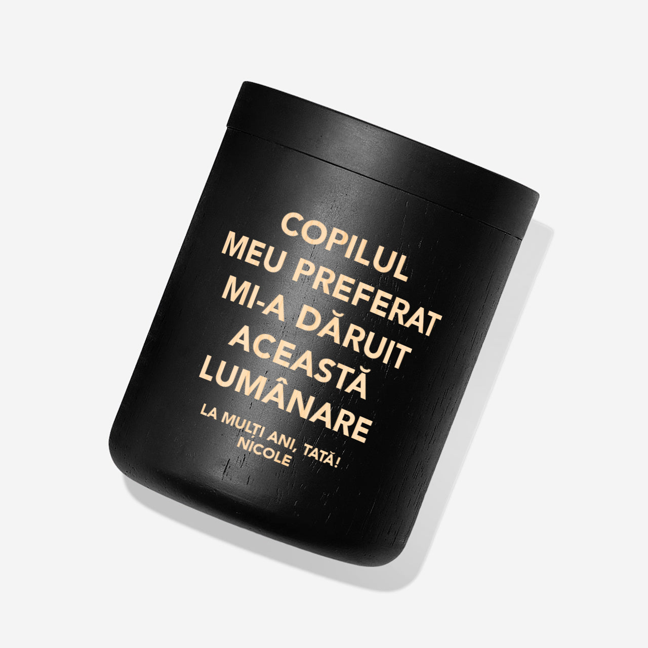 Świeca z grawerem na Dzień Taty - ulubione dziecko świeca personalizowana dla Taty prezent dla Taty na Dzień Taty