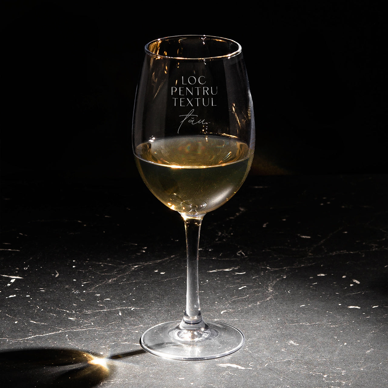 Pahar gravat cu text personalizat 470 ml