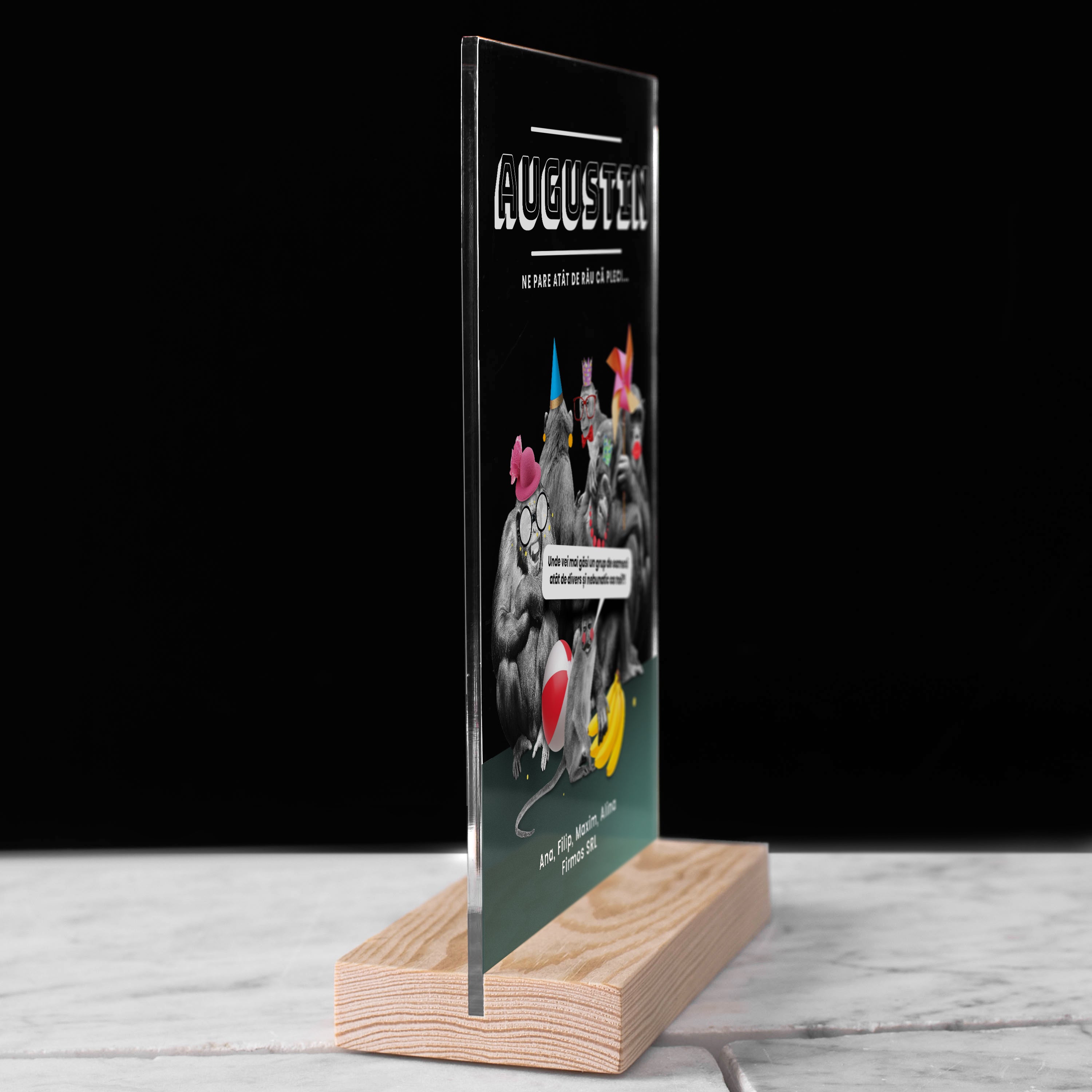 Statuetă personalizată – cadou pentru plecarea de la serviciu