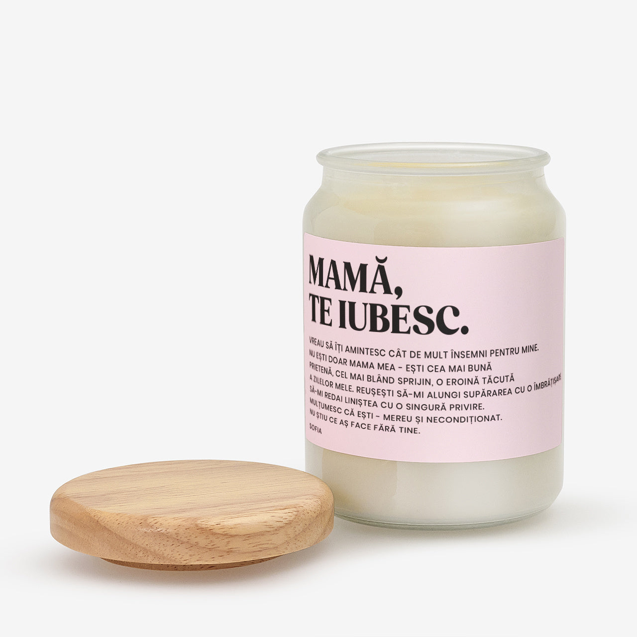 Świeca z dedykacją dla mamy - prezent na Dzień Mamy świeczka personalizowana dla mamy prezent na Dzień Matki