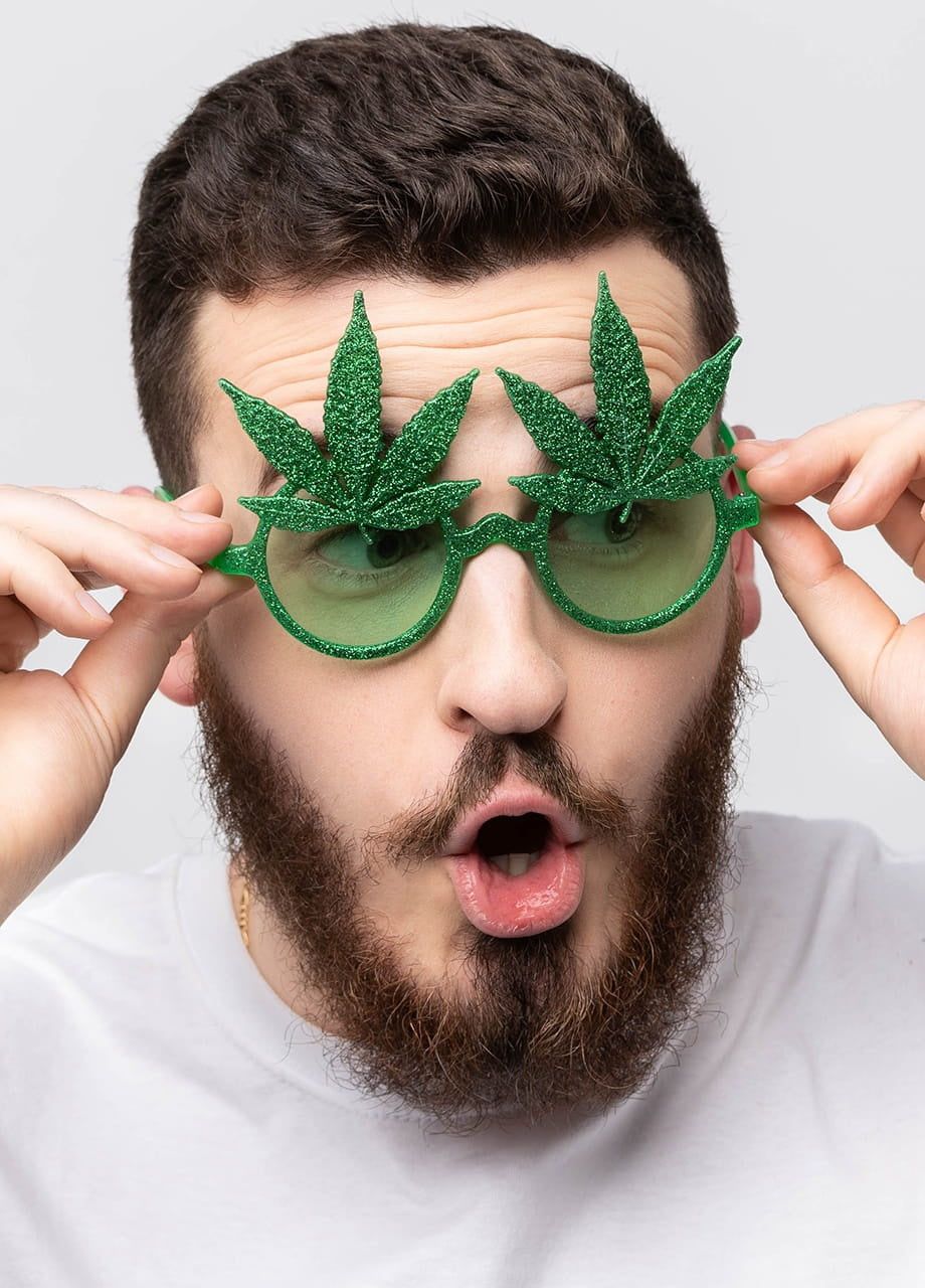 Ochelari hippie MARIHUANA