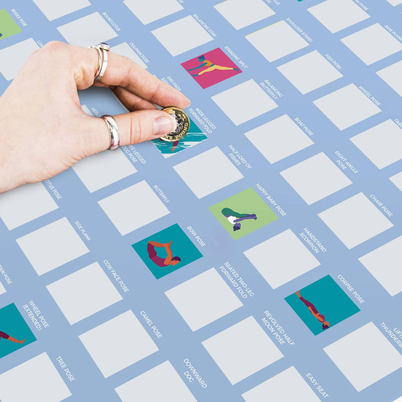 Poster răzuibil pentru iubitoarea de yoga