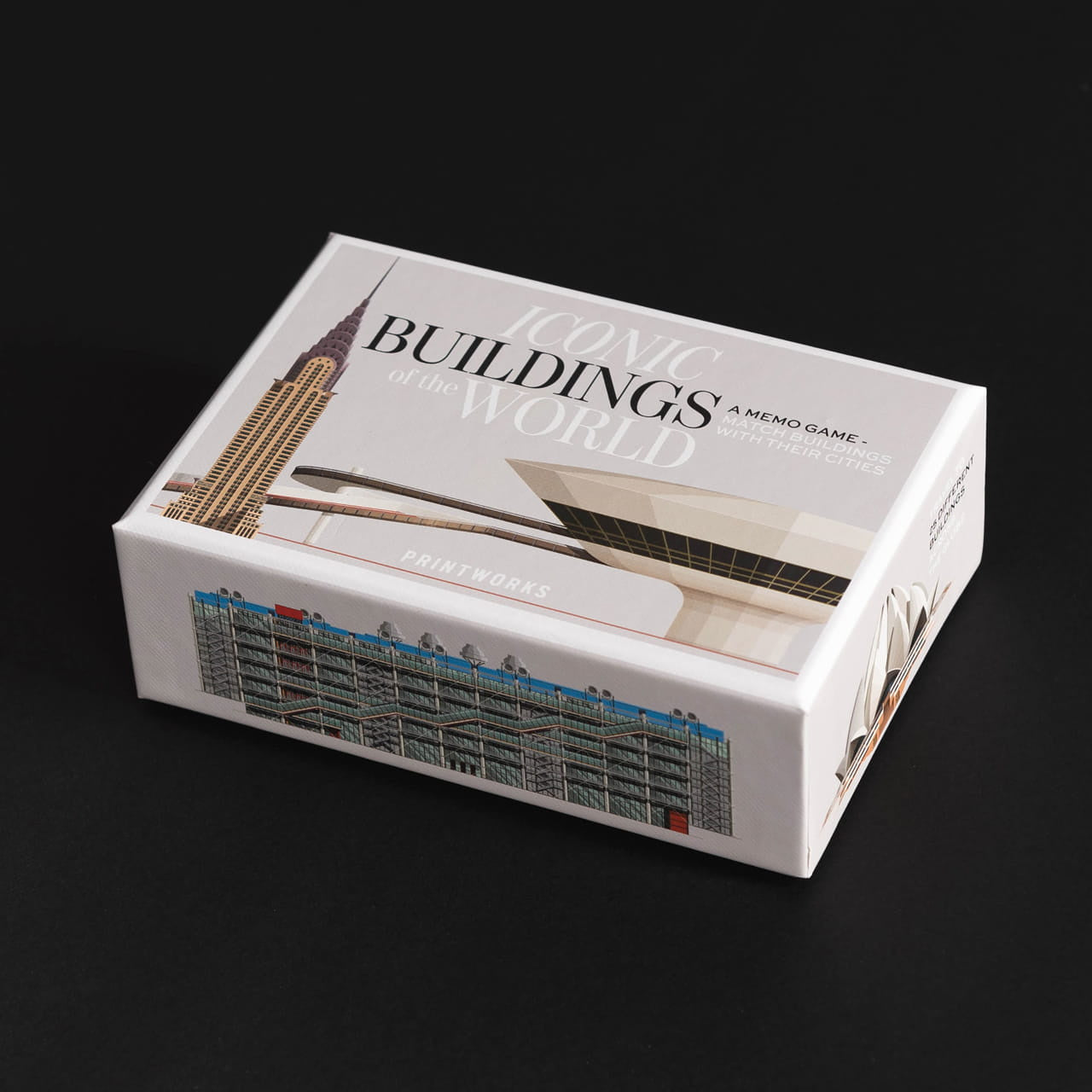 Gra w pamięć Iconic Buildings gra memory gra rodzinna prezent dla architekta prezent na parapetówkę
