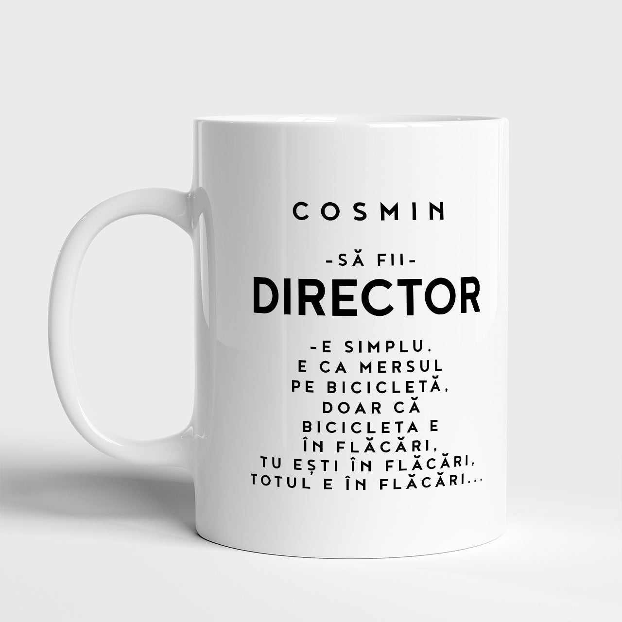 Cană personalizată pentru director