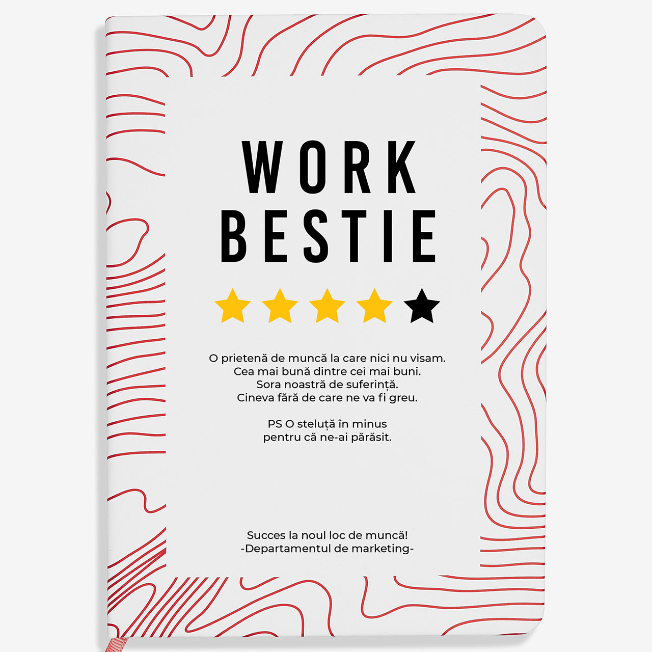 Notes personalizowany Work Bestie prezent z okazji odejścia z pracy personalizowany notatnik prezent dla koleżanki