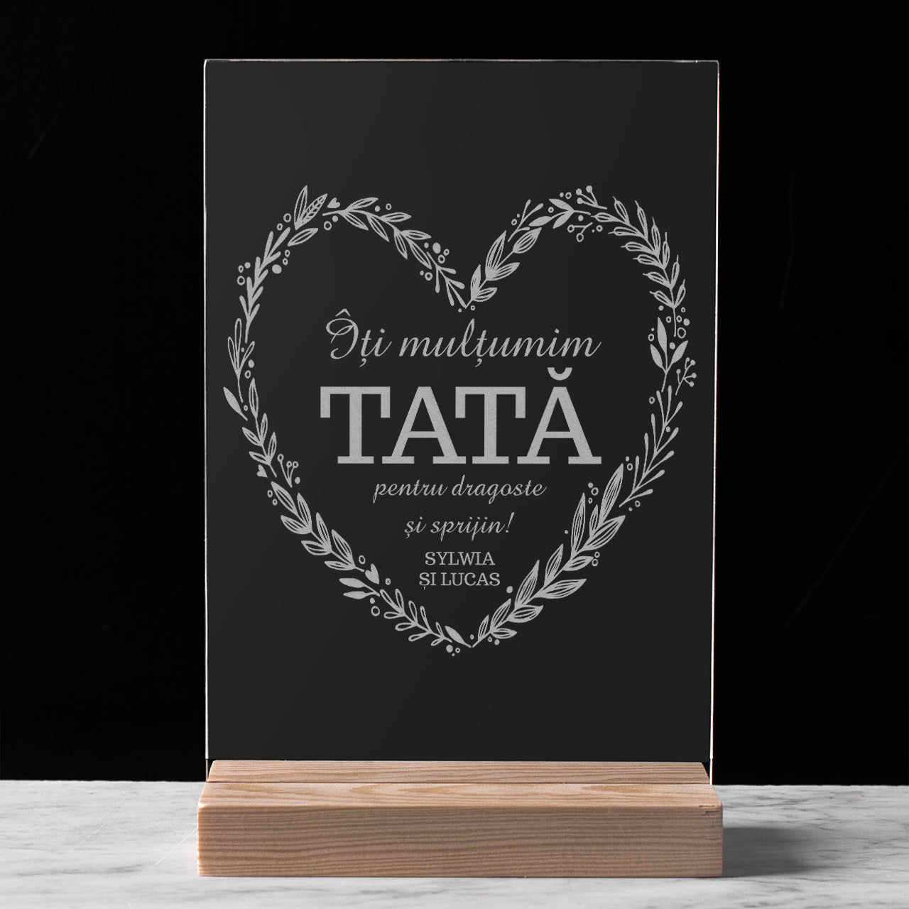 Statuetă pentru tată – mulțumire de Ziua Tatălui