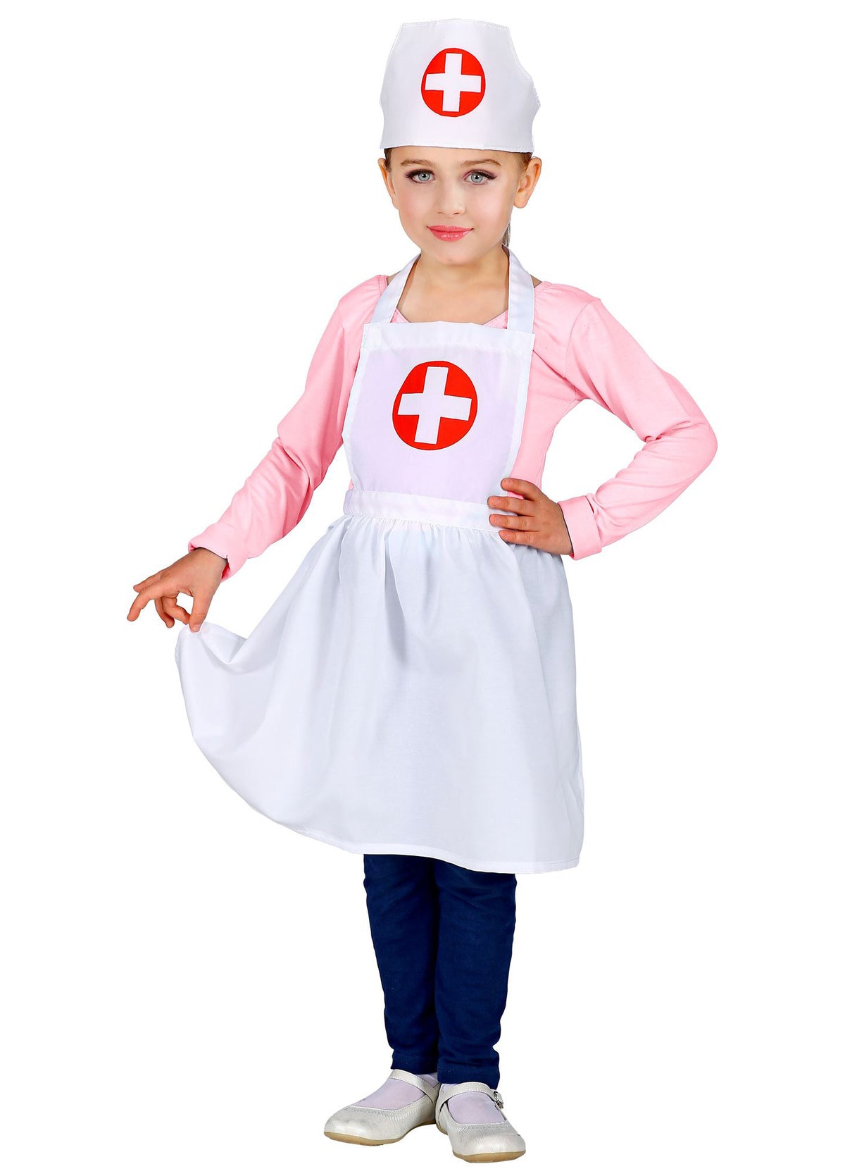 Costum ASISTENTĂ MEDICALĂ pentru fete 113 cm