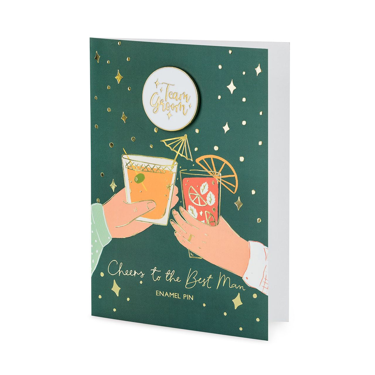 Felicitare cu insignă – pentru petrecerea burlacilor