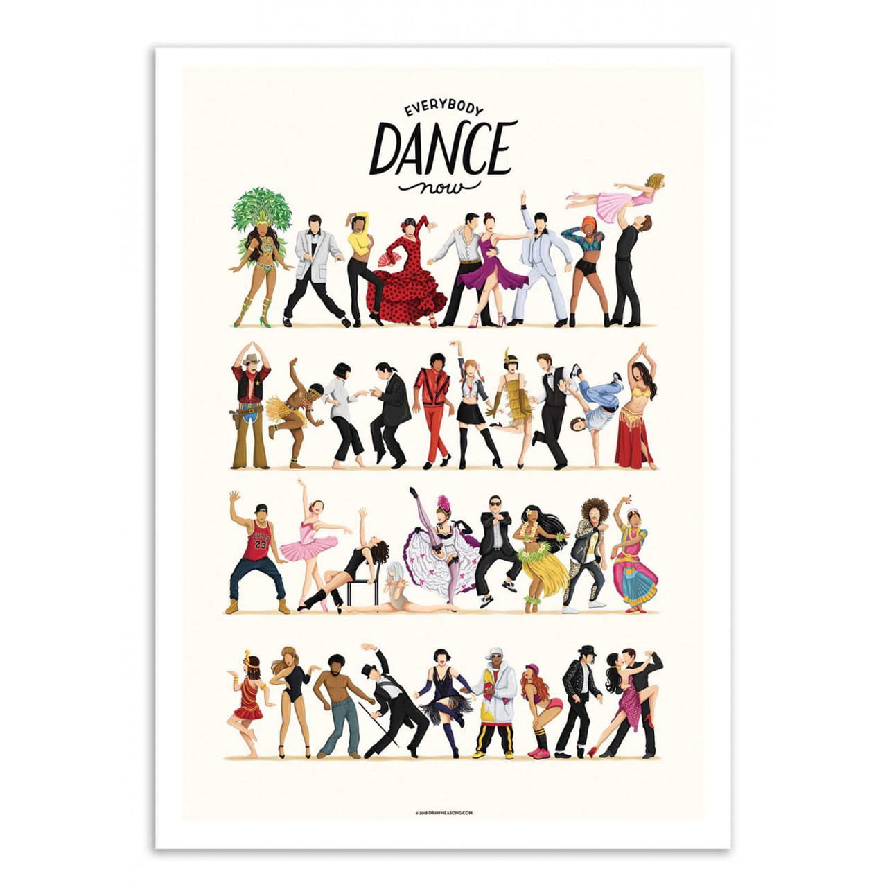 Poster cu motiv de dans – Everybody Dance