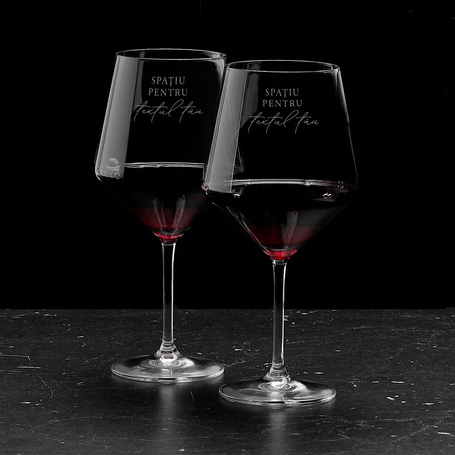 Zestaw dużych kieliszków do wina - prezent dla małżeństwa prezent na rocznicę ślubu prezent dla pary