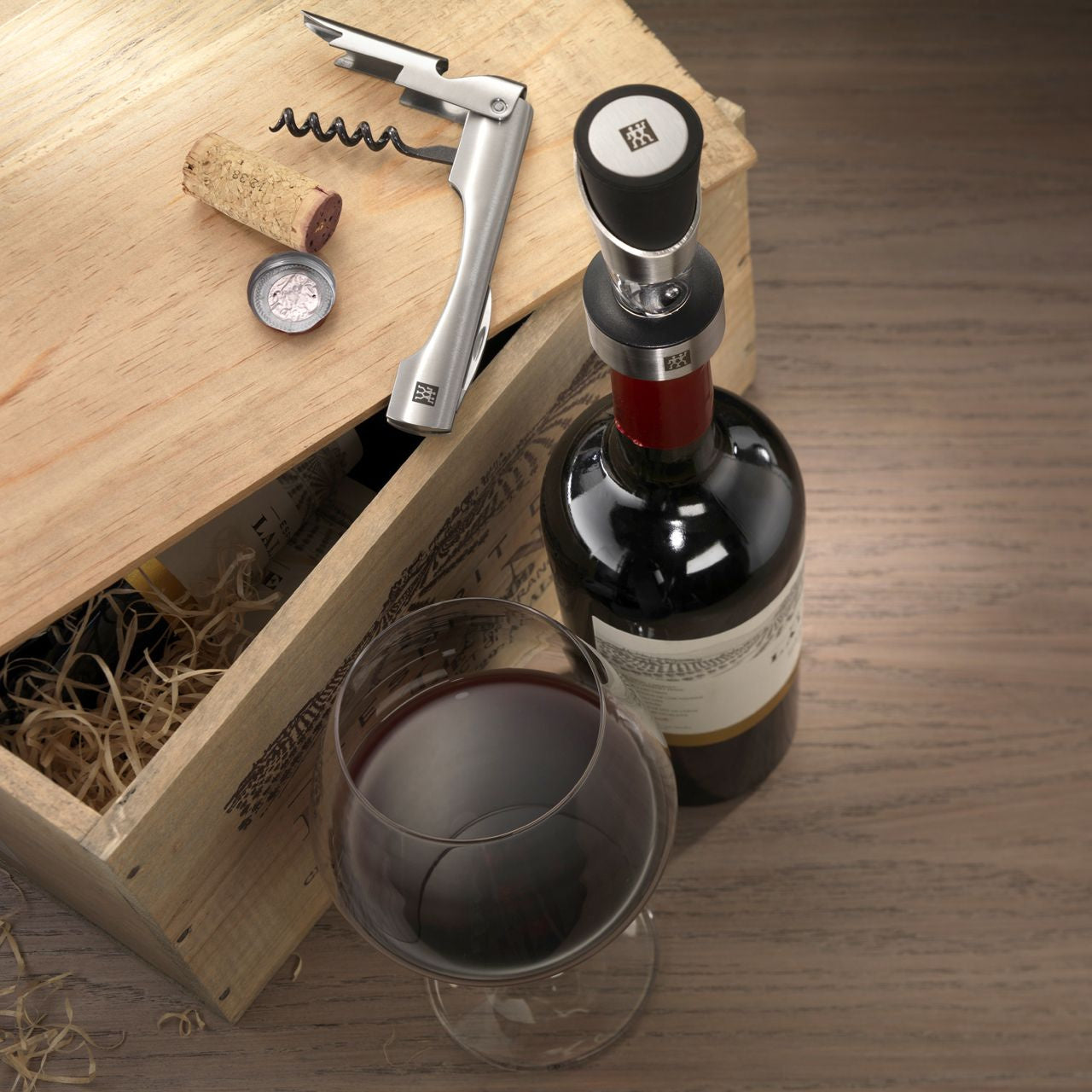 Zestaw do wina - elegancki prezent dla miłośniczki wina zestaw do otwierania wina zestaw akcesoriów do wina