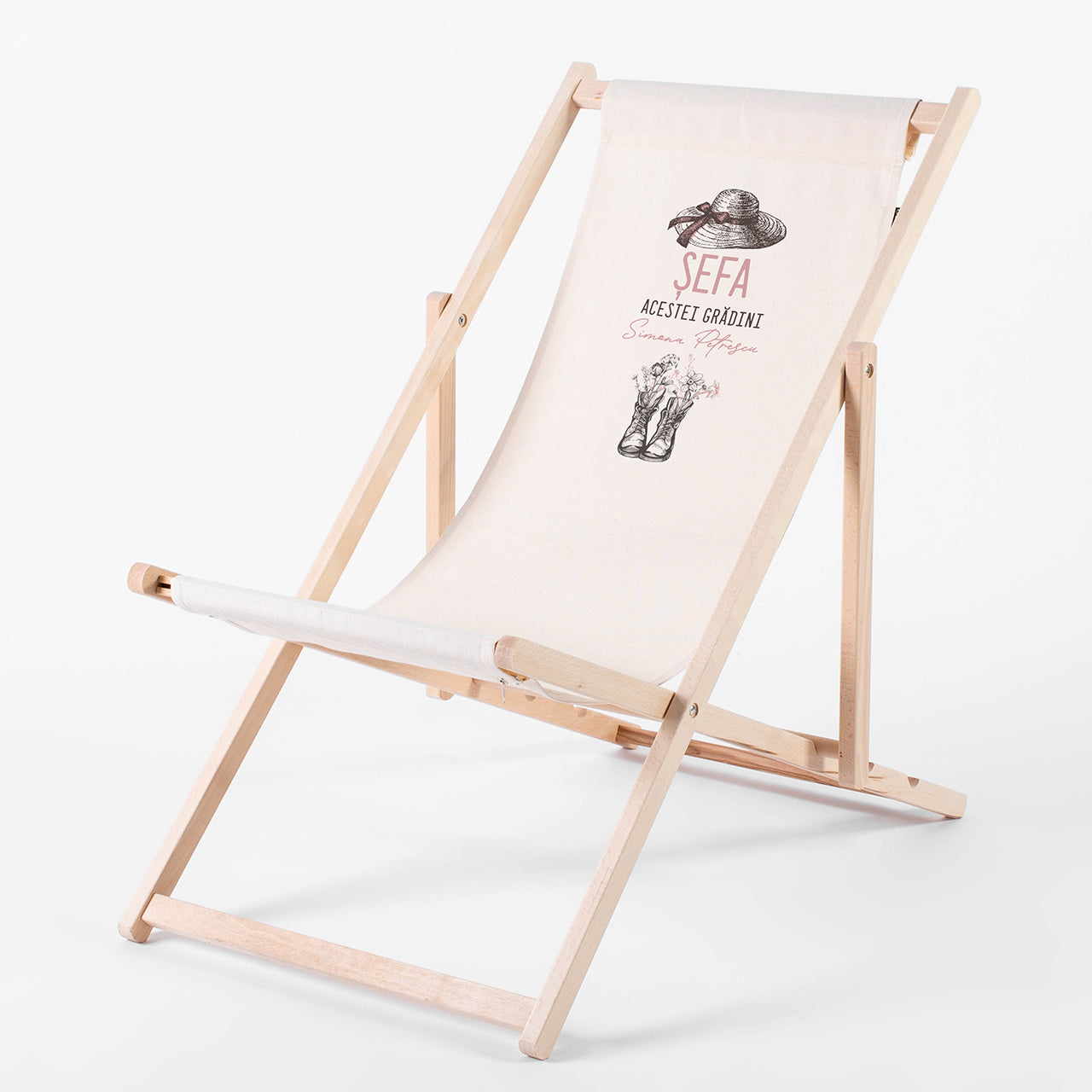 Personalizowany leżak - prezent dla ogrodniczki leżak personalizowany prezent dla niej leżak z nadrukiem