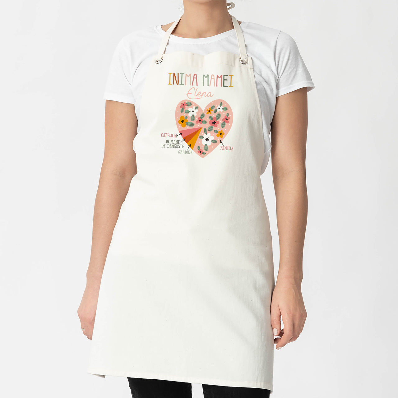 Fartuch personalizowany na prezent dla mamy prezent na dzień matki fartuch z nadrukiem personalizowany fartuch